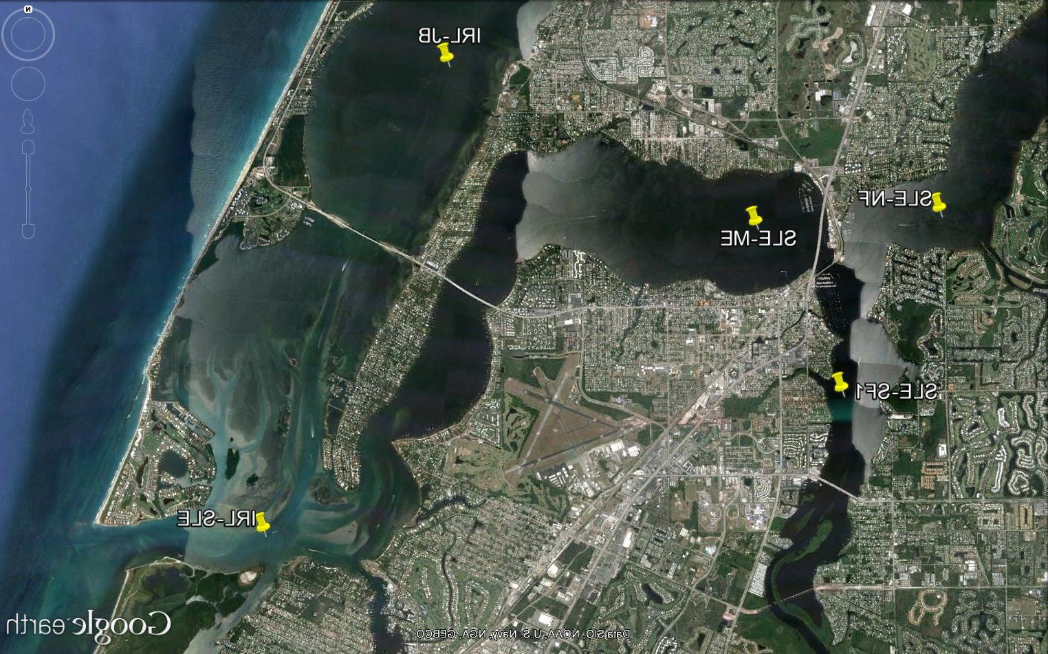 LOBO sites in the St. Lucie Estuary